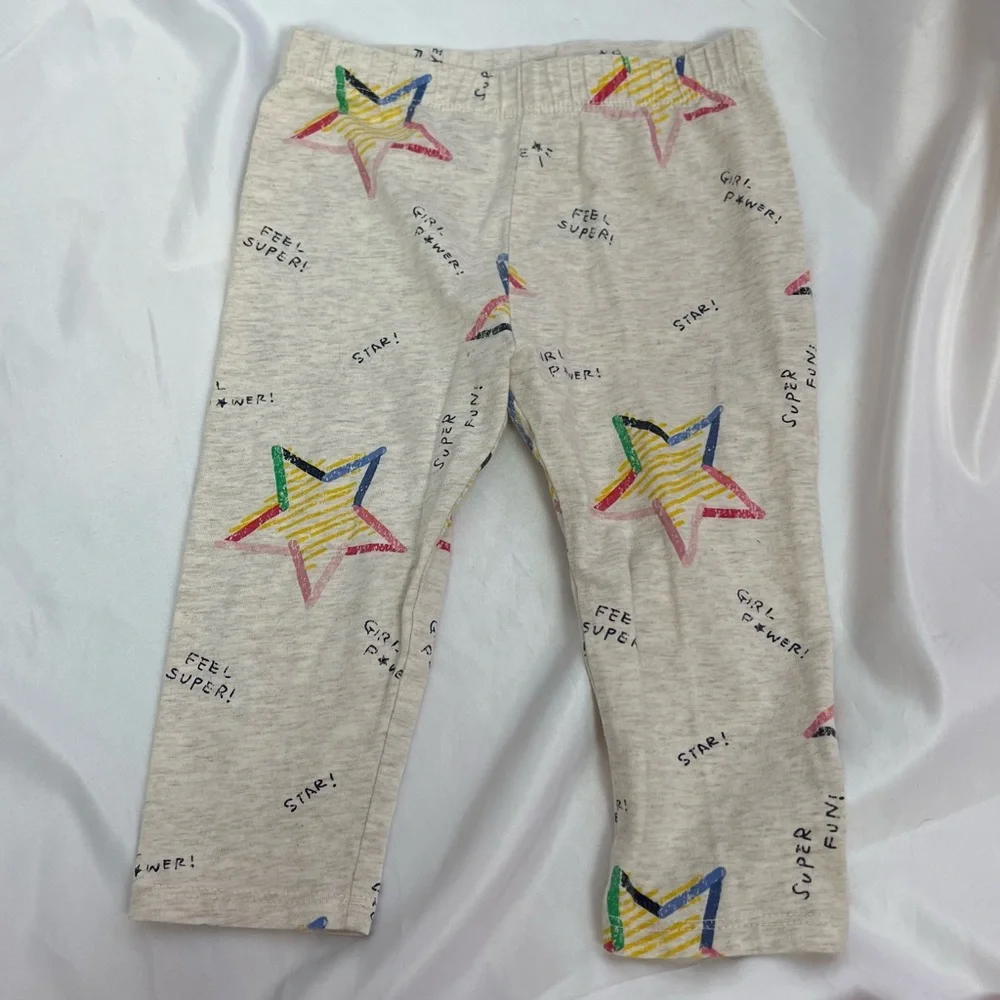 3 FOR $15 Baby Gap Star Girl Power Pull On Pants, size 2 Years Toddler